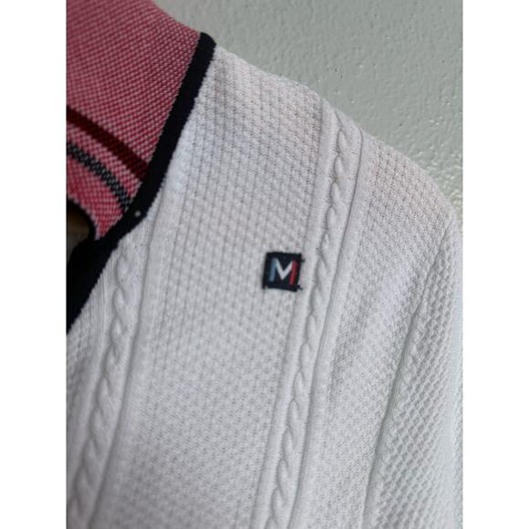 MOVETES white nylon cricket pickleball athletic golf preppy polo sport dress - Picture 6 of 9